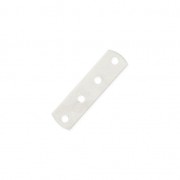 4 holes Spacer 17 x 4.4mm fine silver plating x1|raw }}