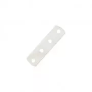 4 holes Spacer 17 x 4.4mm fine silver plating x1