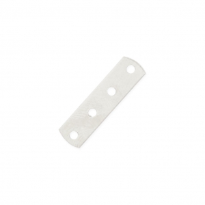 4 holes Spacer 17 x 4.4mm fine silver plating x1