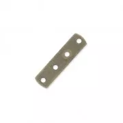 4 holes Spacer 17 x 4.4mm Bronze tone x1