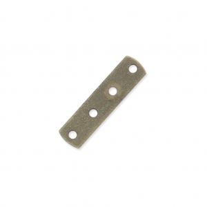 4 holes Spacer 17 x 4.4mm Bronze tone x1