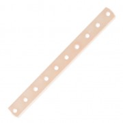 10 holes Spacer 45 x 4.4mm rose gold tone x1|raw }}