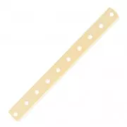 10 holes Spacer 45 x 4.4mm fine Gold plated x1