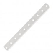 10 holes Spacer 45 x 4.4mm fine silver plating x1|raw }}