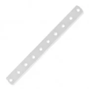 10 holes Spacer 45 x 4.4mm fine silver plating x1