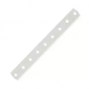 9 holes Spacer 40.5 x 4.6mm fine silver plating x1