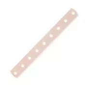 9 holes Spacer 40.5 x 4.6mm rose gold tone x1