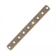 9 holes Spacer 40.5 x 4.6mm Bronze tone x1