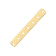 7 holes Spacer 31 x 4.4mm fine Gold plated x1|raw }}