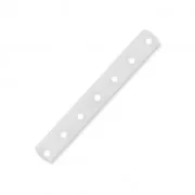 7 holes Spacer 31 x 4.4mm fine silver plating x1