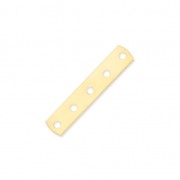 5 holes Spacer 22 x 4.4mm fine Gold plated x1