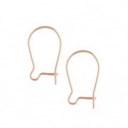 Rose Gold filled 14mm Earrings threads x4