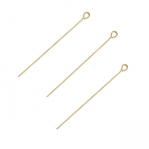 Eye Pin 50x0,5mm Gold filled x10