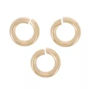 Gold filled jumprings open 4 x 0.8 mm x10