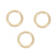 Gold filled jumprings open 6 x 0.6mm x10|raw }}