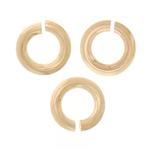 Gold filled jumprings open 2.8 x 0.6 mm x10