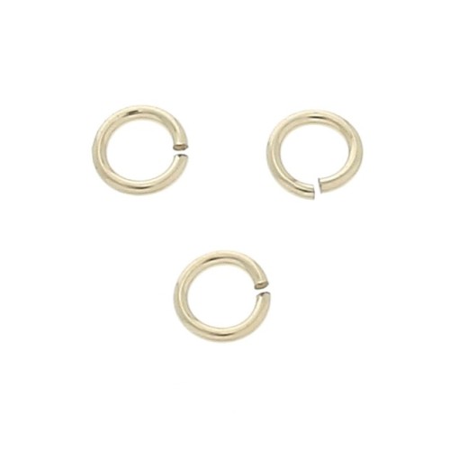 Gold filled jumprings open 3 x 0.5 mm x10