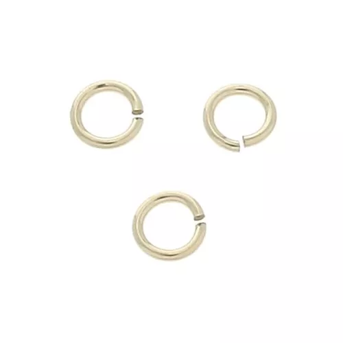 Gold filled jumprings open 3 x 0.5 mm x10