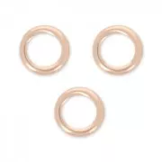 Rose Gold-filled closed jumprings 5 x 0.7 mm x10