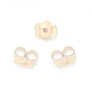 Ear clutches Gold Filled x4