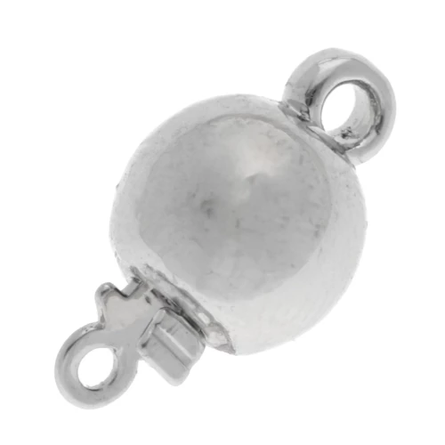 Clasp to be clipped 7x13 mm rhodium x1