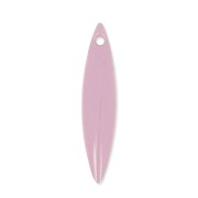 Metal and epoxy resin navettes 25x5.5 mm Pink x 10|raw }}