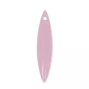 Metal and epoxy resin navettes 25x5.5 mm Pink x 10