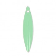 Metal and epoxy resin navettes 25x5.5 mm Mint x 10|raw }}