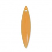 Metal and epoxy resin navettes 25x5.5 mm Mustard x 10|raw }}