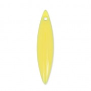 Metal and epoxy resin navettes 25x5.5 mm Yellow x 10|raw }}