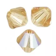 PureCrystal 5328 Crystal Bicones 4 mm Light Colorado Topaz Shimmer x50