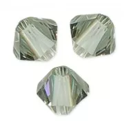 PureCrystal 5328 Crystal Bicones 4 mm Black Diamond Shimmer x50