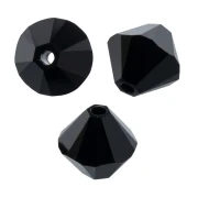 PureCrystal 5328 Crystal Bicones 6mm Jet x20
