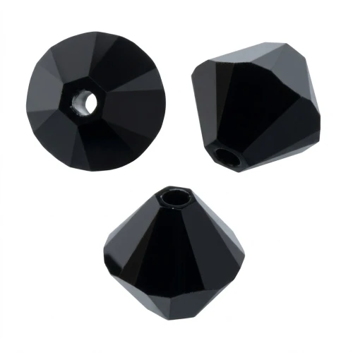 PureCrystal 5328 Crystal Bicones 6mm Jet x20
