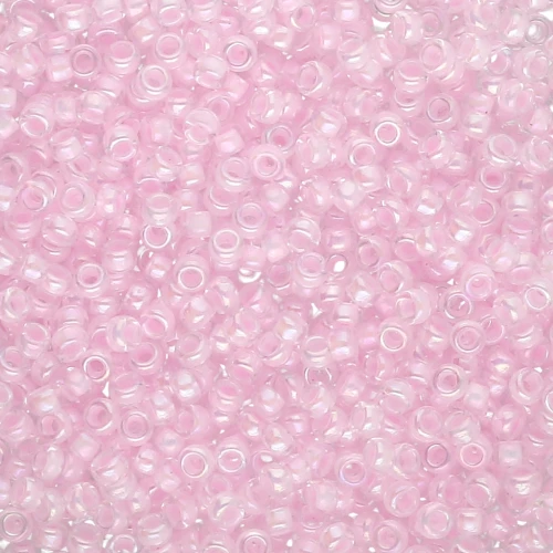 Miyuki Seed beads 15/0 272 - Pink Lined Crystal AB