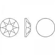 PureCrystal Hotfix rhinestones 5 mm Scarlet x36