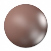 PureCrystal 5817 Cabochon 6 mm Velvet Brown Pearl x1