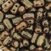 Rullas Duet 3x5 mm Two-tone Black/GoldLuster x10g