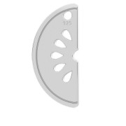 925 Sterling Silver watermelon charm 14 x 6.5 mm x1