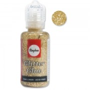 RAYHER - Glitter-Glue metallic for creative leisure-Or x20 ml
