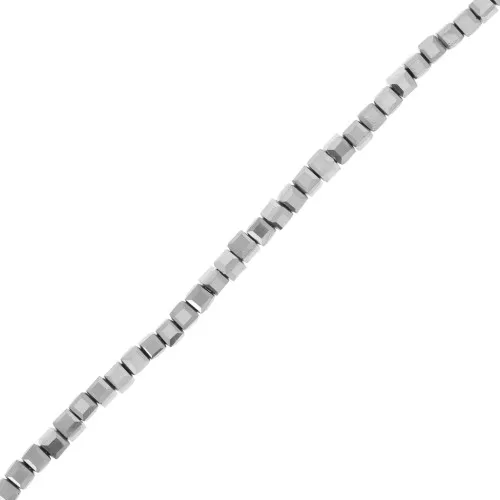Glass cubes 2.5 mm - Silver x41cm