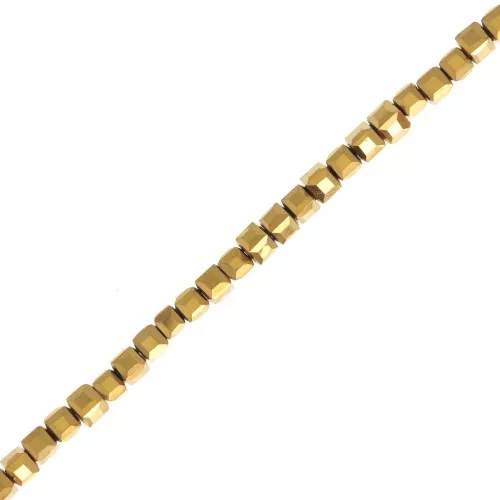 Glass cubes 3mm Gold x47 cm