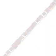 Glass cubes 2.5 mm Luster Light Rose Opal x43 cm