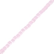 Glass cubes 2.5 mm Light Rose Opal x47 cm