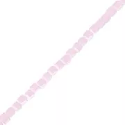 Glass cubes 2.5 mm Light Rose Opal x47 cm