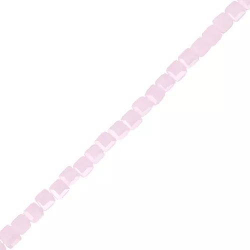 Glass cubes 2.5 mm Light Rose Opal x47 cm