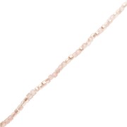 3 mm Glass Cubes - Crystal Gold Bronze Luster x 48 cm