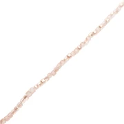 3 mm Glass Cubes - Crystal Gold Bronze Luster x 48 cm