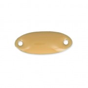 Epoxy enamelled ovale spacers 16x6.5 mm Beige x8|raw }}