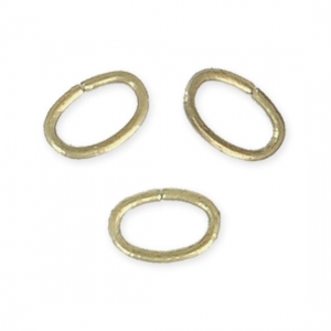 Jumprings open oval 3.5x2.5x0.4mm Bronze tone x50